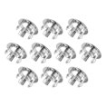 thumbnail image 1 of Unique Bargains Sink Overflow Covers Bathroom Kitchen Basin Trim Round Hole Caps Insert Spares Silver Tone 10Pcs, 1 of 3
