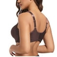 thumbnail image 7 of Up to 50% off Women Bras, Xunlbb Plus Size Women's Thin Without Gathered Underwear Sexy Lace With Steel Ring Adjustable Large Size Front Buckle Bra(Coffee,L), 7 of 7