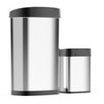thumbnail image 4 of Nine Stars Automatic Kitchen Trash Can Combo, 13 Gallon + 3 Gallon Stainless Steel, Motion Sensor Hands-Free Soft-Close Lid Garbage Bin, Silver, 4 of 5