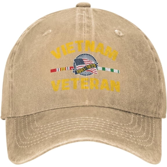 Vietnam Veteran Hat 1961-1975 Vietnam Veteran USA Flag Freedom Dayfighter Vietnam War Trucker Hat Baseball Cap