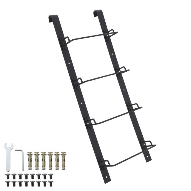 Échelle d'Évacuation pour Puits de Fenêtre, Échelle d'Évasion en Acier au Carbone à Crochet pour Fenêtre de sous-Sol, Échelle Suspendue Réutilisable d'Urgence pour Rambarde de Balcon