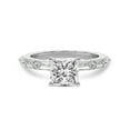 thumbnail image 3 of IGI Certified 4 Carat Princess Shape Lab Grown Diamond Engagement Ring | 14K White Gold | Kimberly Baguette Side Stone Diamond Ring | FG-VS1-VS2 Quality Friendly Diamonds, 3 of 6