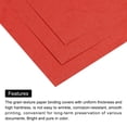 thumbnail image 4 of Unique Bargains 50Pcs Leather Texture Paper Binding Covers, Binding Presentation Covers, 8.5x11 Inches, 8 Mil 65 Lb, Red, 4 of 4