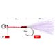 thumbnail image 3 of Cebos artificiales de 30g y 65mm, doble gancho, placa de hierro, señuelo de mar, señuelo de pesca de fundición larga, 3 of 7
