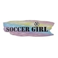 thumbnail image 2 of 3D Bedroom Wall Decal Sticker For Girls Custom Designs With 3D Soccer Cute 3D Soccer Ball With Soccer Girl Typography - Soccer Girl Easily Applied And Removable - Size: 16 In X 7 In, 2 of 4