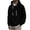 Black, variant on Retro Denim‑Style Leopard Half‑Zip Hooded Sweatshirt for Men, All‑Over‑Print Casual Street‑Focus Pullover Hoodie with Kangaroo Pocket