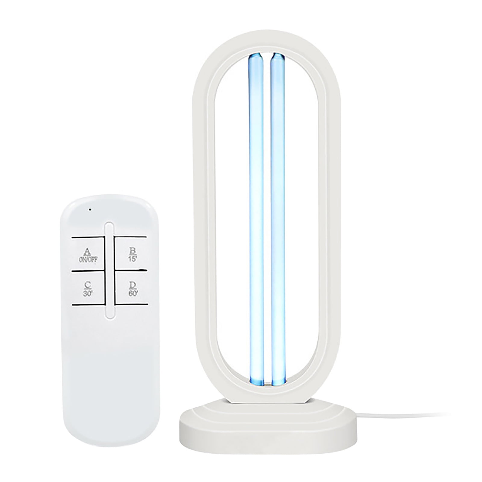 Lumivyx Haloclean UV - Multi-Function Haloclean, Cleans The Bedbugs and Provides Lighting, Spaces Up to 430 Square, for Home School, with Button, Prevents Remote Loss and Uselessness (White, 1PCS)