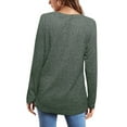 thumbnail image 4 of Fantaslook Long Sleeve Shirts for Women Crew Neck Casual Tunic Tops Lightweight Pullover, 4 of 8