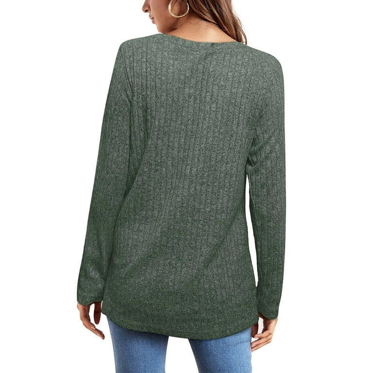 Fantaslook Long Sleeve Shirts for Women Crew Neck Casual Fantaslook Long Sleeve Shirts for Women Crew Neck Casual