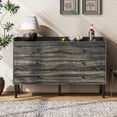 thumbnail image 3 of Dresser for Bedroom, 6 Drawer Gray Dresser with Wide Drawer and Metal Handles, Modern Dressers & Chests of Drawers for Hallway Entryway, 3 of 9