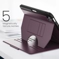 thumbnail image 4 of Business-Style Case for iPad Air 11-inch (2024), Model A2902/A2903/A2904 Case, Heavy-Duty Case with Magnetic Stand /Pencil Holder /Auto Sleep Wake Function, Protective Classic Thin Folio Cover, Purple, 4 of 9