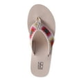 thumbnail image 5 of No Boundaries Women's Mid-Heel Platform Thong Wedge Sandals, 5 of 7