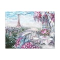 thumbnail image 2 of Paris Pink Eiffel Tower France Canvas Artwork Breathtaking French City for Home Decor Ready to Hang, 2 of 18
