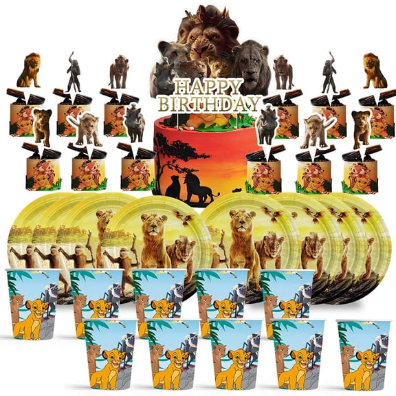 Mufasa Birthday Cups Party Supplies Plates Decorations Cake Topper Decor