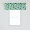 thumbnail image 2 of Ambesonne Brick Window Valance, Creative Image with Blocks, 54" X 18", Seafoam Hunter Green, 2 of 3