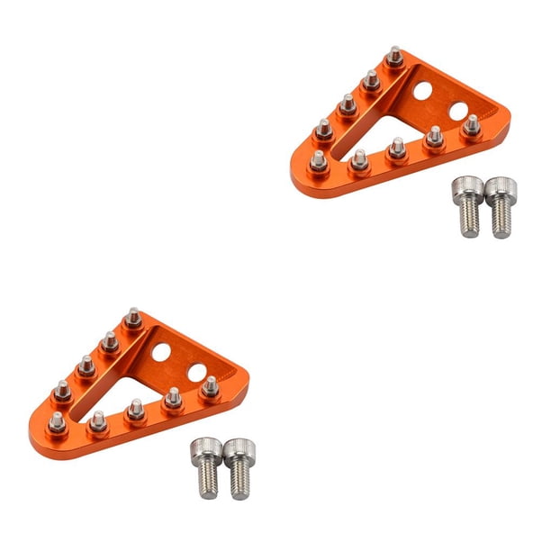 Riwesomey Pedal de freno trasero Placa de paso Punta Descanso extraíble Reemplazar con pernos Negro Type1 NO1 Riwesomey CBP257094