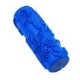thumbnail image 3 of keepw 5'' Embossed Paint Roller Sleeve Wall Stencil Brush Flower Pattern Decor #23 Blue Type 6, 3 of 6