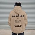 thumbnail image 5 of Christian Hoodies for Men 2025 Never Be Shaken Psalms Hoodie Long Sleeve Hooded Sweatshirt with Pockets Pullover Hoody, 5 of 6