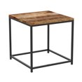 thumbnail image 3 of Safdie & Co. Table D'Appoint 16L Carré Brun Récupéré, 3 of 4