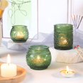 thumbnail image 4 of Portavelas votivos de vidrio LAMORGIFT Green, 36 unidades a granel, 4 of 8