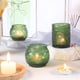 thumbnail image 4 of Portavelas votivos de vidrio LAMORGIFT Green, 36 unidades a granel, 4 of 8