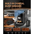 thumbnail image 4 of Fully Automatic Espresso Machine, Automatic Espresso & Coffee Machine with Automatic Milk Frother for Latte, Cappuccino, Iced Coffee, Built-In Grinder, 4 of 9
