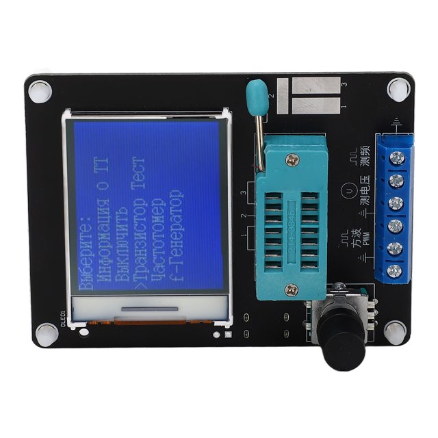 Probador de transistores DV, probador de transistores DC5V Probador de transistores de 1,77 pulgadas Medidor de frecuencia Medidor de frecuencia de voltios Funcionalidad inteligente VoborMX herramienta