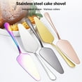 thumbnail image 6 of FHBVT Stainless Steel Cake Slicer Set 2PCS Serrated Edge Cake Cutter Pie Server Pizza Shovel Dessert Spatula Wedding Party Knife Baking Pastry Kitchen Utensil Perfect for Cake Decorating Serving Use, 6 of 7
