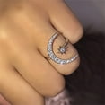 thumbnail image 4 of Fiudx Anillo Elegante, Anillo de Compromiso Ajustable, Anillo de Metal Hipoalergénico, Anillo de Bodas con Acabado Brillante, Regalo para Ocasiones Especiales, Colección de Joyas para Mujer, Múltiple, 4 of 7