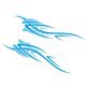 thumbnail image 4 of Car Auto Body Sticker Vinilo autoadhesivo Side Graphics Azul, 4 of 5