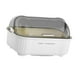 thumbnail image 4 of Escurridor de platos con tapa y tabla de drenaje, caja de almacenamiento que ahorra espacio para utensilios, Gris blanco, 4 of 9