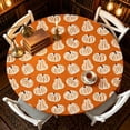 thumbnail image 6 of Dmlomu Thanksgiving Round Table Cloth, 47in Waterproof Table Cover, Wipeable No-Wash Fall Decorations for Home Dining Table Decor Holiday Party, 6 of 6