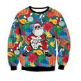 thumbnail image 3 of Suéteres navideños feos, jerséis verdes, sudadera con estampado 3D divertido para fiestas navideñas, sudadera de Jesús para fiestas, cumpleaños y Navidad, 3 of 5
