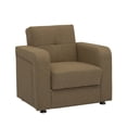 thumbnail image 2 of Ottomanson Symphony Convertible Arm Chair, Brown Chenille, 2 of 8