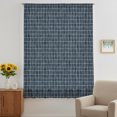thumbnail image 3 of Navy Blue Plaid Sheer Curtains 96 Inches Long, Farmhouse Buffalo Checkered Gingham Light Filering Curtains, Privacy Drapes Simi Floor to Veiling Curtain for Living Room Bedroom Large Window Treatment, 3 of 9