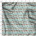 thumbnail image 4 of Soimoi Green polyester Crepe Fabric Artistic Tree & Wolf Animal Decor Fabric Printed Yard 42 Inch Wide, 4 of 5
