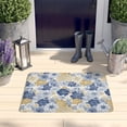 thumbnail image 2 of Pioneer Flower Floral Print Flannel Non Slip Door Rugs,Washable Door Mats Indoor,Decorative Door Mats,Dirt-Resistant and Absorbent Doormat for Entrance,Bedroom,Kitchen,Bathroom,23.5"x16", 2 of 5