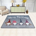 thumbnail image 2 of SKYSONIC Merry Christmas Gnomes Non-Slip Area Rug, Happy New Year Floor Carpet Comfort Floor Mats Decor for Indoor Front Porch,Living Room, Bedroom,Kitchen,72"x48", 2 of 5