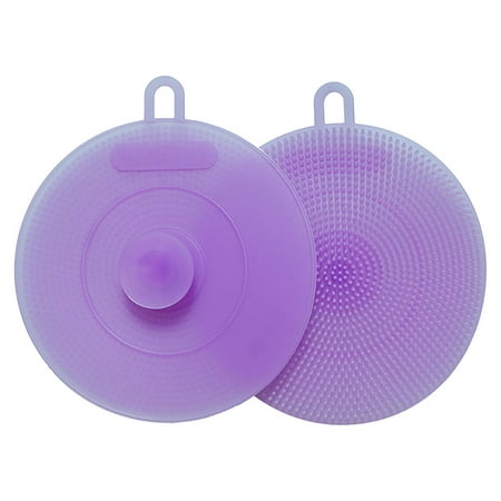 

Creative Suction Cup Silicone Dishwashing Brush Kitchen Cleaning Brush