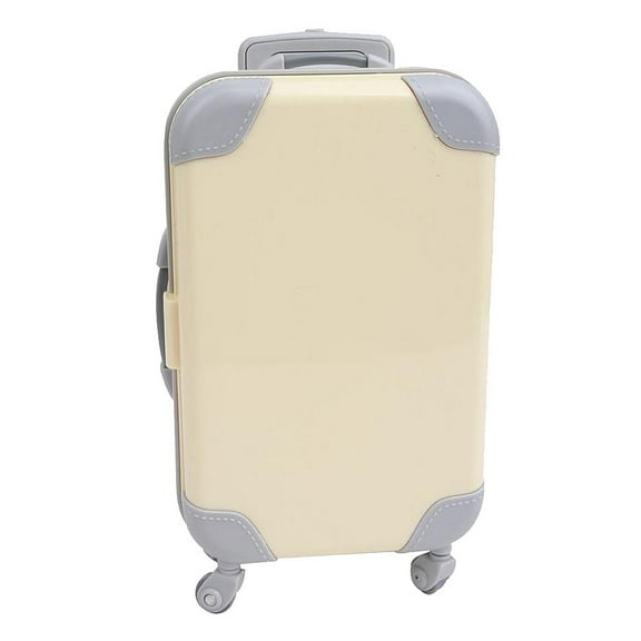 Maleta Asa Ajustable y Ruedas Hugo Estuche de Viaje para Muñecas 18 Pulgadas Amarillo