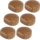 thumbnail image 1 of CHAO 6 topes de puerta - Tope de puerta adhesivo de madera para suelos y parquet - Tope de puerta adhesivo - Tope de puerta (roble natural), 1 of 5