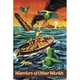 thumbnail image 3 of Retrosci-fi 13x18 Black Modern Framed Museum Art Print Titled - Warriors of Other Worlds, 3 of 5