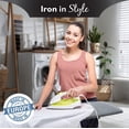 thumbnail image 2 of Bartnelli Pulse Ironing Board | Made In Europe | Patent Space Saving Smart Hanger Iron Board For Easy Storage | Lightweight 4 Layer Cover 4 Legs For Dorm Laundry Room Or Small Spaces(43X13-35), 2 of 5