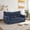 Blue, variant on Pamapic 61" W x 39.4" D x 27.6" H Corduroy Bean Bag Chair,Oversized 2‑Seat Loveseat Sofa Couch,Boneless Sleeper-Bed for Adults,Fit Living Room, Bedroom,72h Rebound,Black