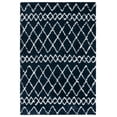 thumbnail image 2 of SAFAVIEH Berber Feride Geometric Shag Area Rug, Navy/Ivory, 4' x 6', 2 of 11