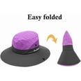 thumbnail image 7 of Women's Ponytail Sun Hat Outdoor UV  Beach Fishing Hat Summer Wide Brim Bob Hiking Bucket Hat  Bucket Hats for Women UV Protection Foldable Mesh Wide Brim Hiking Beach Fishing Summer Safari, 7 of 7