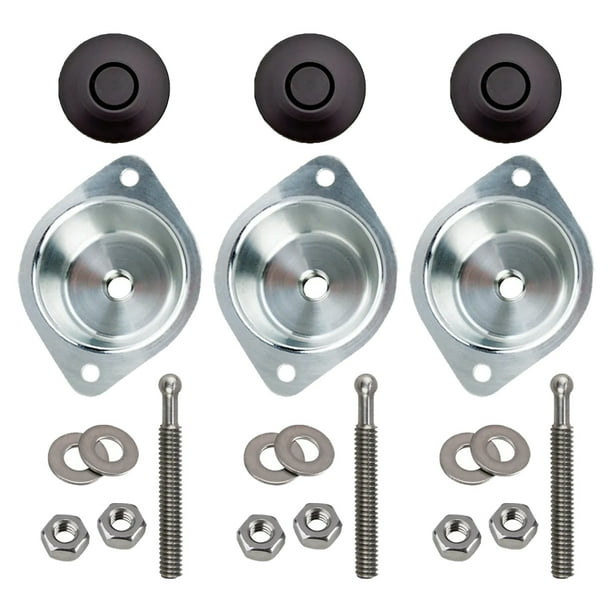 Mini Black Quick Latch Kit w/ Mounting Cup 3 PK