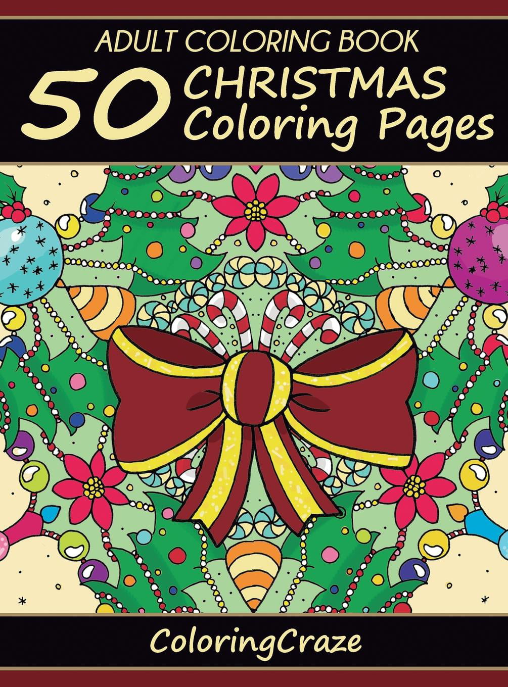 Download Adult Coloring Book : 50 Christmas Coloring Pages ...