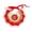 F, variant on PrimeGo Crocheted Pet Bib Chinese New Year Cat Bib Red Fortune Pet Collar for Cats And Small Dogs Festive Dress-up Accessory
