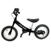 Glide Bikes Mini Glider 12 Inch Kids Balance Bike Bicycle, Ages 2 to 5, Black